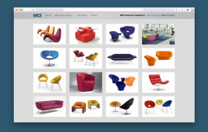 MCI Contract Interiors: Website by Intravenous