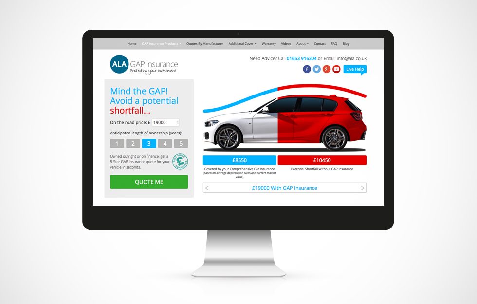 Interactive Infographic for leading online Motor Insurance provider