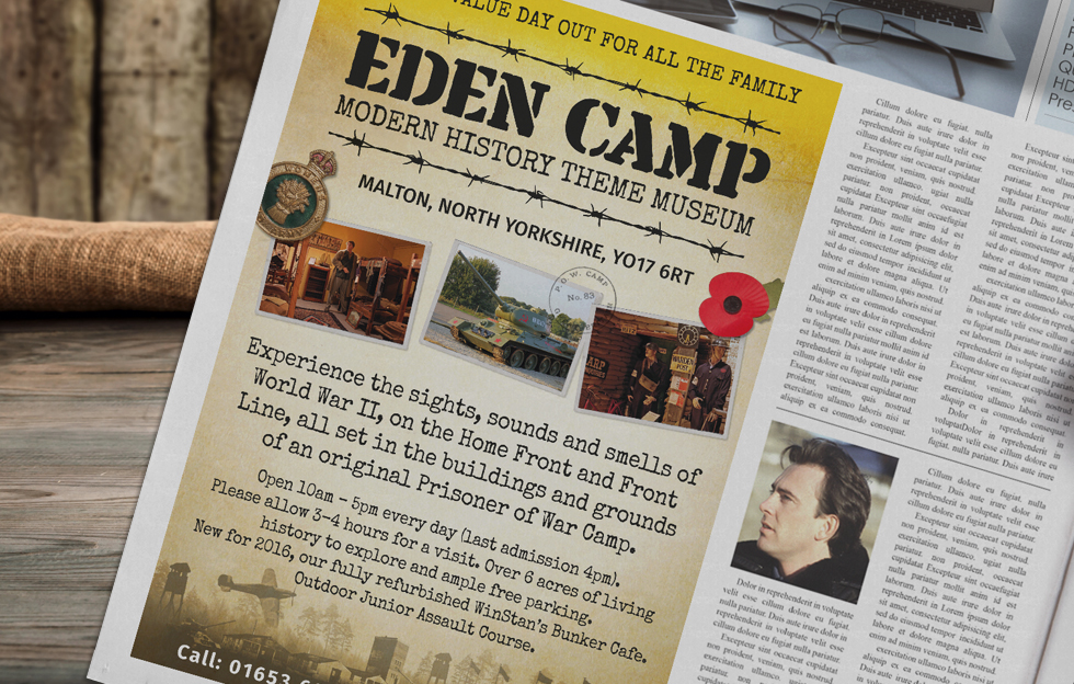 Eden Camp: Advertising by Intravenous
