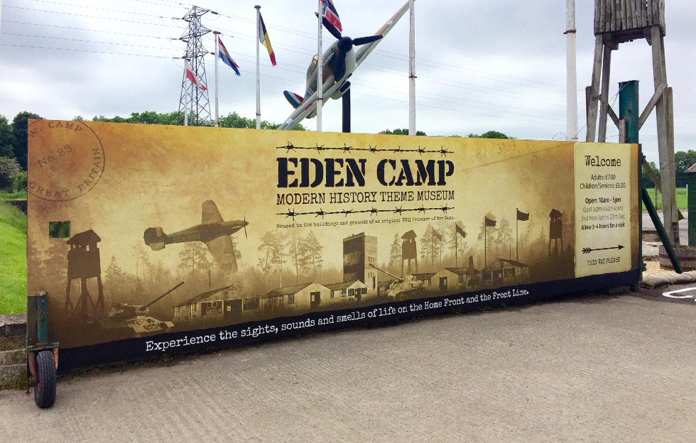 Eden Camp: Signage by Intravenous