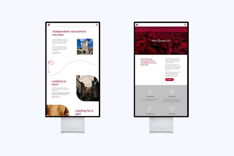 Royle Recruitment: Website by Intravenous